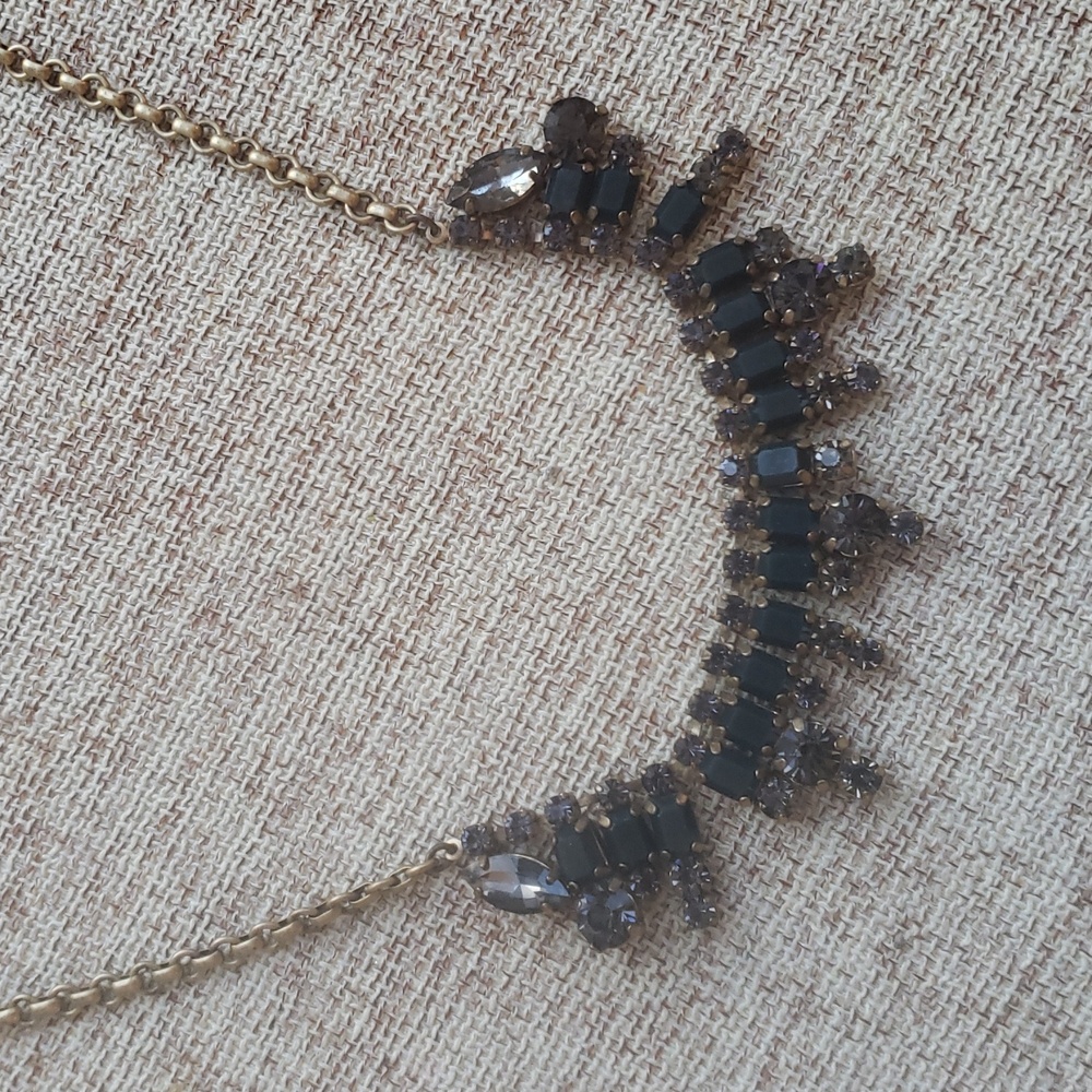 J.Crew Teal Crystal Necklace